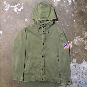 Men's Green Hooded Jacket